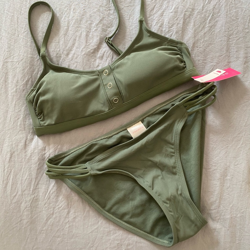 Olive Green Swimsuit